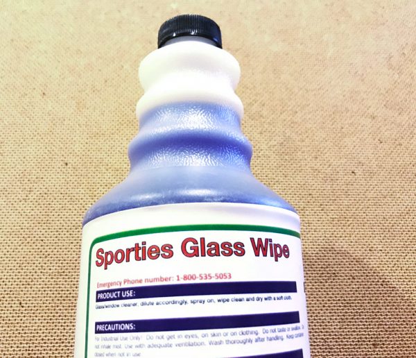Sporties glass wipe x