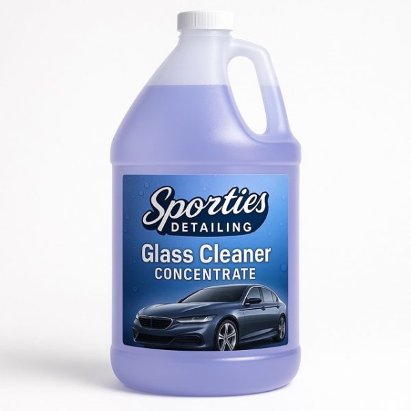 Sporties Glass Cleaner Concentrate – Streak-Free Purple Formula for Windows and Mirrors, 1 Gallon Bottle