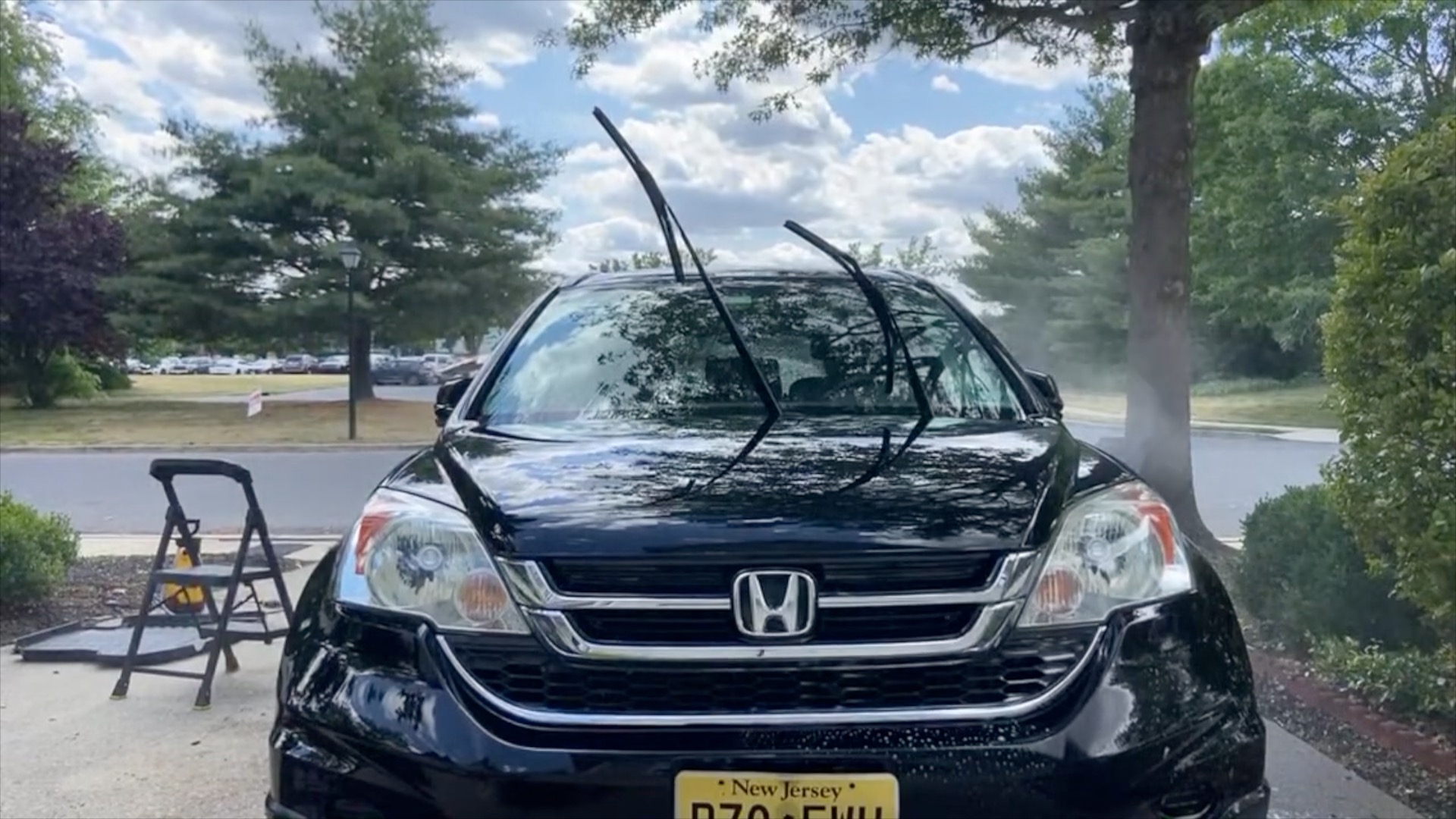 Headlight restoration after — UV sealed and clear