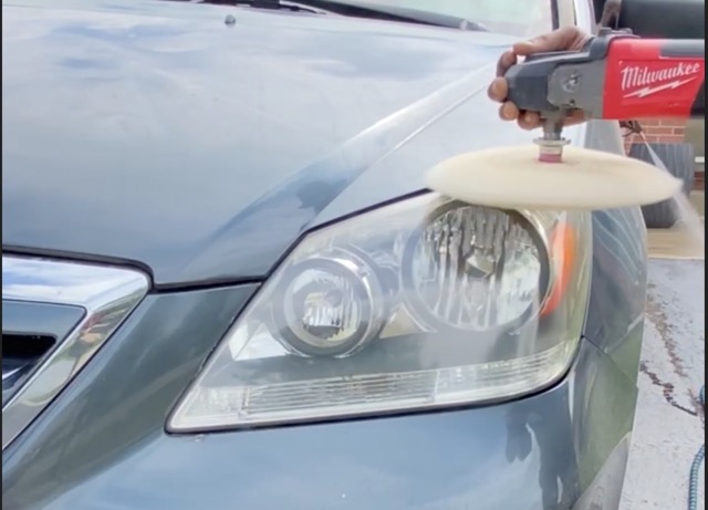 Mobile headlight restoration Cherry Hill — after UV coat