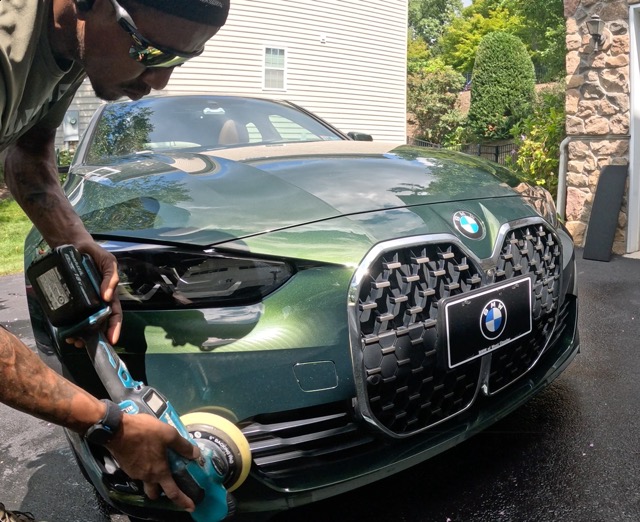 BMW paint polishing and exterior enhancement in Mount Laurel New Jersey by Sporties Mobile Detailing