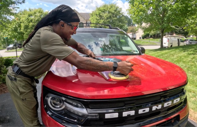 Ford Bronco exterior detailing in Mount Laurel New Jersey by Sporties Mobile Detailing