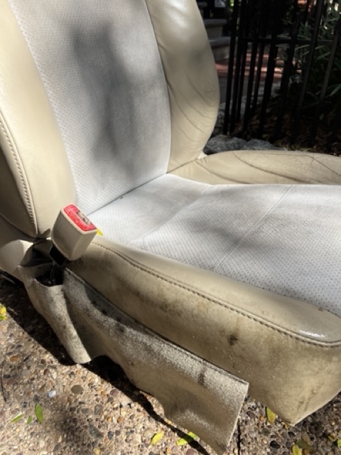 Professional vehicle seat removal for detailed cleaning